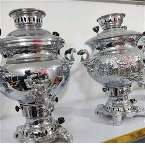 سماور 15لیتری گازی استیل ساده و قلم زنی