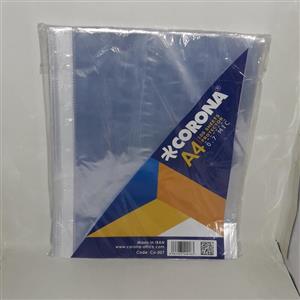 کاور کاغذ سایز A4 شفاف دونه ای