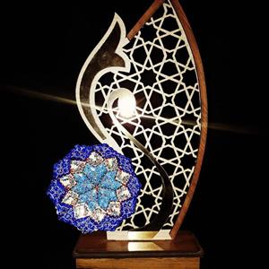 تندیس گل میناکاری 