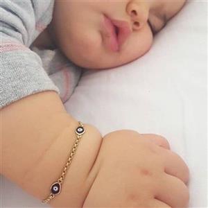 دستبند نوزاد استیل ،چشم و نظر ، کد 569
