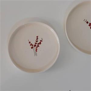 دیس سرامیکی پذیرایی قطر 20 سانت سایز 3 موجود در 7 طرح مناسب شیرینی خوری و زیره ماگ