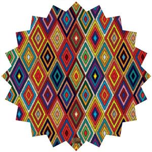 رومیزی مخمل رنس مدل T6-42547 سایز 90x95 سانتی متر