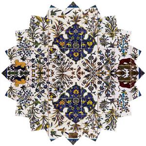 رومیزی مخمل رنس مدل T6-42021 سایز 90x95 سانتی متر