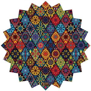 رومیزی مخمل رنس مدل T6-42079 سایز 90x95 سانتی متر
