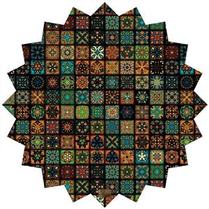 رومیزی مخمل رنس مدل T6-42076 سایز 90x95 سانتی متر