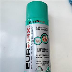 اسپری چسب 123  EUROFIX یوروفیکس (فقط اسپری)حجم 400 میلی