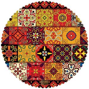 رومیزی مخمل رنس مدل T2-42541 سایز 90x95 سانتی متر