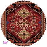 رومیزی مخمل رنس مدل T2-42453 سایز 90x95 سانتی متر