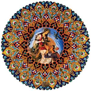 رومیزی مخمل رنس مدل T2-42416 سایز 90x95 سانتی متر