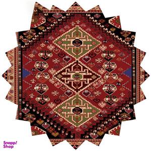 رومیزی مخمل رنس مدل T6-42453 سایز 90x95 سانتی متر