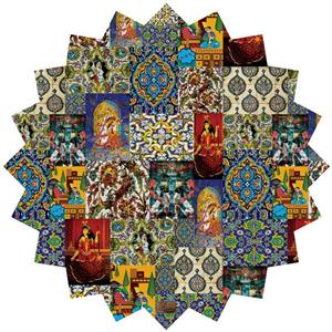 رومیزی مخمل رنس مدل T6-42132 سایز 90x95 سانتی متر