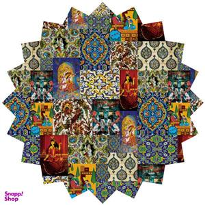 رومیزی مخمل رنس مدل T6-42132 سایز 90x95 سانتی متر
