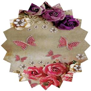 رومیزی مخمل رنس مدل T6-42818 سایز 90x95 سانتی متر
