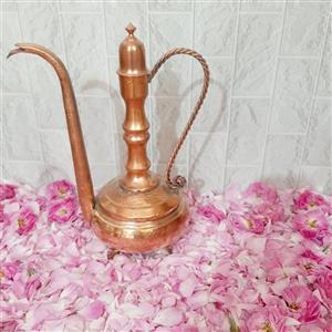 گلاب پاش مسی بزرگ یاآفتابه مسی پایه برنجی