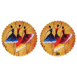 رومیزی مخمل رنس مدل T4-42041 بسته 2 عددی سایز 40x40