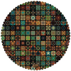 رومیزی مخمل رنس مدل T2-42076 سایز 90x95 سانتی متر