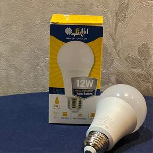 لامپ حبابی 12وات led افراتاب نورسفید 