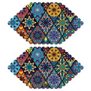 رومیزی مخمل رنس مدل T5-42079 بسته 2 عددی سایز 30x50