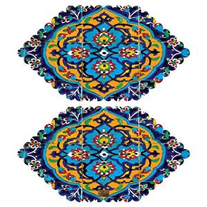 رومیزی مخمل رنس مدل T5-42016 بسته 2 عددی سایز 30x50