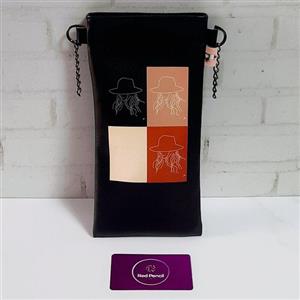 کیف پیاده  روی چرم مصنوعی، سبک و جادار، طرح دختر