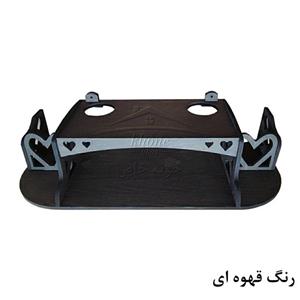 شلف جای گیرنده دیجیتال مدل قلبی رنگ قهوه ای