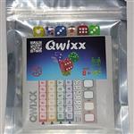 بازی فکری تاسی کوئیکس(کوییکس)(QWIXX) با تاسهای پاستیلی (نسخه اقتصادی)(آدرین گیم)