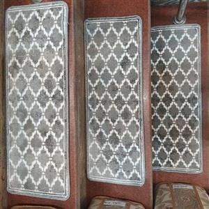 فرش پله تکی ( روپله ای ) طرح مراکشی سایز 30در80  کد 1010بصورت 500شانه تراکم 1000 با کیفیت عالی و ضخامت 10 میلی متر