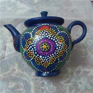 قوری سفالی طراحی شده