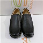 کفش مردانه طبی بزرگ پا مدل آکسفورد LA تهیه شده از چرم طبیعی رنگ مشکی  سایز 46و 47 (دکتر شول