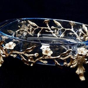 سوفله خوری بیضی برنجی سایز کوچک