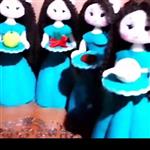 هفت سین عروسکی نمدی مرغوب در رنگ بندی مورد نظر شما عزیزان