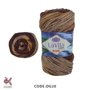 کاموا لاویتا باتیک  گوکسیم چند رنگ اسپرت  DG20