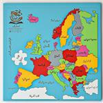 پازل  چوبی نقشه اروپا