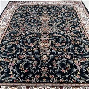 فرش 700 شانه ورژن افشان قو هشت رنگ خامه بافان هیدست شده بدون پرز دهی بدون رنگ رفتگی بهترین  پس کرایه
