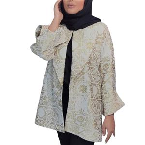 مانتو ژاکارد مزونی طرح کاشی شهرزاد()