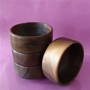 کاسه چوبی خراطی دستساز