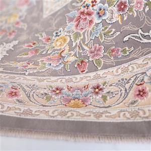 فرش اکرلیک 9 متری 1200 شانه طرح دلوین رنگ نقره ای کد A101
