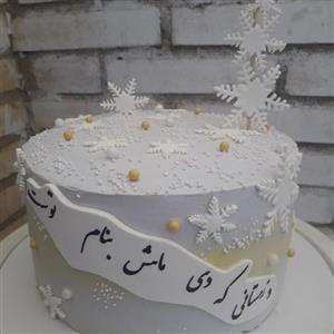 کیک مدرن زمستانی