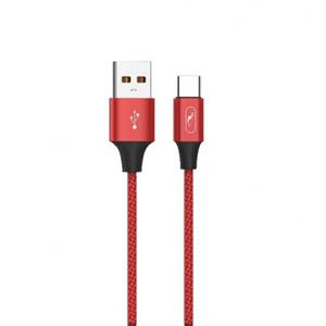 کابل شارژ تایپ C فست شارژ Sky Dolphin 2-4A Type C 1m رنگ مشکی و طلایی