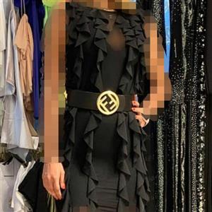 پیراهن حریر چین دار زنانه