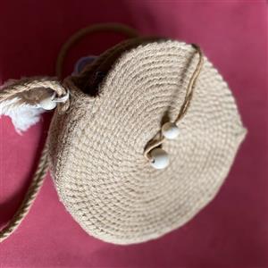 کیف گرد قیطان دوزی