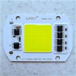 چیپ ال ای دی50 وات ماژول دی او بی پرژکتوری 220 ولت رنگ مهتابی  ly chip led cob 50w mm 220v