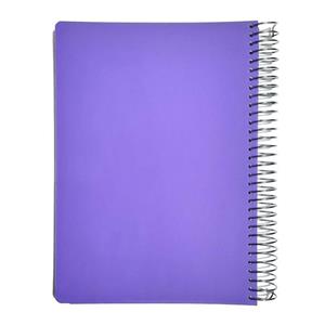 دفتر 200 برگ رحلی قدبلند فنری جلد طلقی