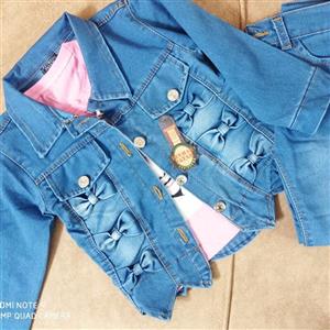 ست سه تیکه جین دخترانه