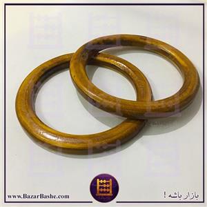 دسته چوبی کیف مدل دایره گرد بسته 2 عددی