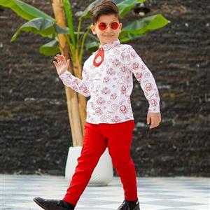 بلوز شلوار  کتان پسرانه عیدانه