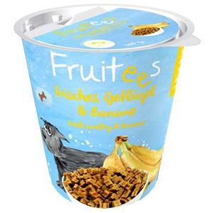 اسنک سگ بوش مدل Fruitees طعم مرغ و موز وزن ۲۰۰ گرم