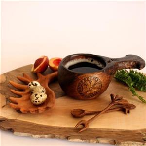 کوکسا دستساز چوبی طرح وایکینگ رگنار
