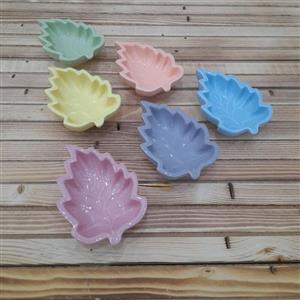 پیاله 6عددی رنگی مدل برگ