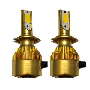 هدلایت تک رنگ زرد استیکو پایه h4 دو کنتاکت با 